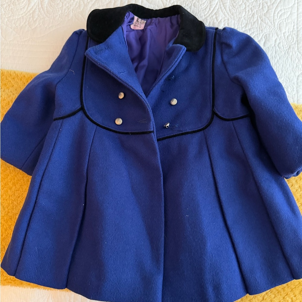 Vintage coat and hat for toddler girl